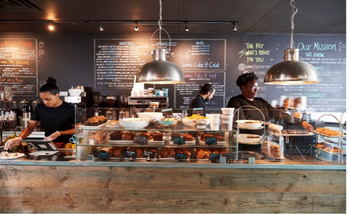 coffee shop stock image